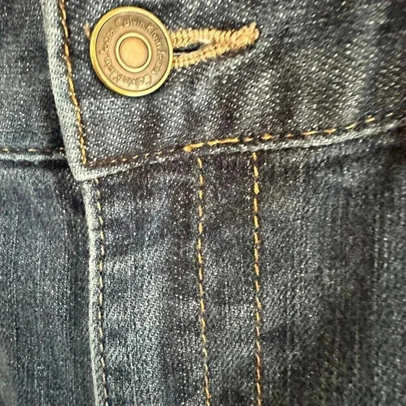 Calvin Klein Jeans Lean Boot Women's 28/6 Blue 5-Pocket Low Rise Medium Wash - Picture 7 of 15